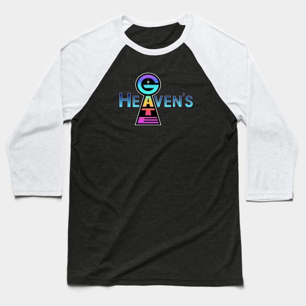 Heaven's Gate Logo Baseball T-Shirt by BigOrangeShirtShop